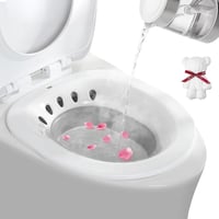 DEANIC Összecsukható WC-re Akasztható Ülőfürdő Kád - Aranyér, Szülés Utáni és Idősek Ápolására (Szürke) 1