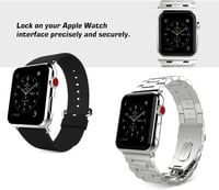 MoKo Fém Órapánt Adapter Apple Watch Ultra 2/SE/Series 9-1 Órákhoz - Kompatibilis 49/45/44/42/41/40/38mm Méretekkel 5