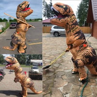 JASHKE Felfújható T-Rex Dinoszaurusz Jelmez Felnőtteknek - Halloween 4