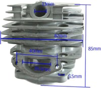 JRL 45mm-es henger és dugattyú szett kínai 52cc láncfűrészekhez, Tarus, Silverline kompatibilis 2