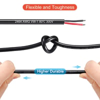 Sourcing Map 16AWG LED szalag kábel, 30,5m, PVC szigetelésű réz vezeték 5