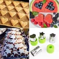 Goodchef Gyerek Hámozó Készlet 6 Részes - Biztonságos Gyümölcs és Zöldség Vágó Szett Ergonomikus Markolattal, Süti Kiszúróval, Gyerekbarát K 6
