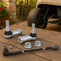 Set za upravljač golf vozila: 1x zglob + 2x spona + matice 1