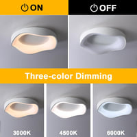 meibeileil Modern LED Mennyezeti Lámpa, 50 cm, Szabályozható Fényerő, 3000K-6500K, 5000 Lumen, Érintésvezérelt, Nappali, Hálószoba, Konyha 2