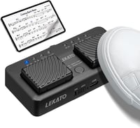 LEKATO Bluetooth Lapozó Pedál - Újratölthető Vezeték Nélküli Lábkapcsoló Tablethez, Okostelefonhoz, Kottaolvasáshoz, 7 Üzemmóddal 1