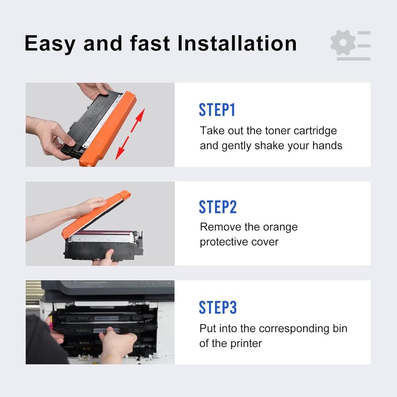 HP 117A kompatibilis toner chip-pel - 4 szín, MFP-178NW/179FNW/150NW nyomtatókhoz