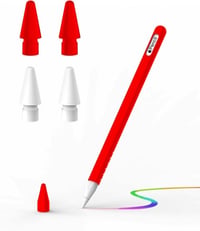 Apple Pencil Cserehegyek Szilikon Tokkal - Kompatibilis Kiegészítő Szett 1