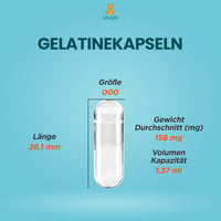 Snadi 1000 db Üres Zselatin Kapszula | 000-es Méret | Átlátszó | Gyógyszerészeti Minőségű | Vitaminokhoz és Étrend-kiegészítőkhöz 4