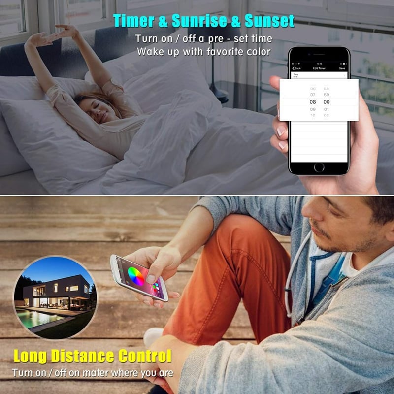 ALED LIGHT Bluetooth LED Szalag Vezérlő 12V - RGB LED Szalaghoz 40 Gombos IR Távirányítóval - Okostelefon Applikációs Vezérlés iOS és Androi