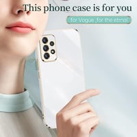 Samsung Galaxy A23 Vékony Kék Telefonház Arany Szegéllyel Nőknek 4