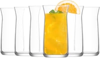 UNISHOP 6 db-os átlátszó üveg pohár szett, 37 cl-es, mosogatógépben mosható 1