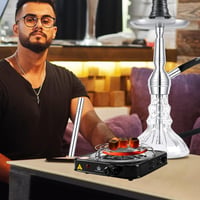 Noble Hookah 1000W elektromos vízipipa szénizzító grillráccsal és csipesszel 6