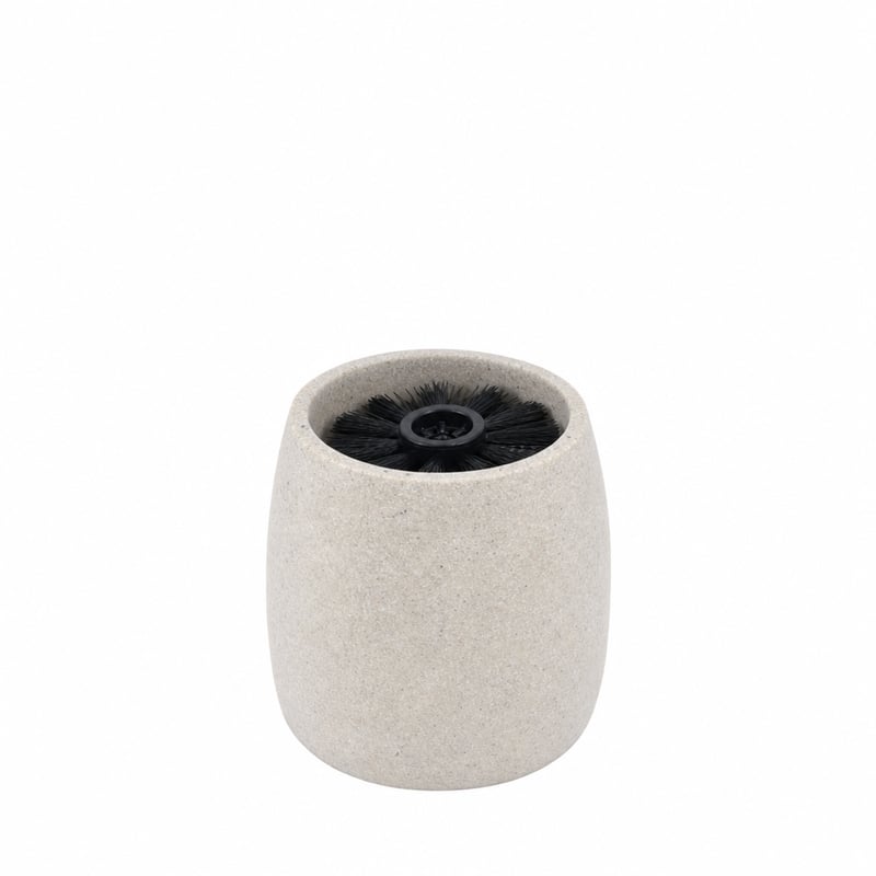 Perie de toaletă Wenko Goa bej, 36,5 cm, accesoriu de baie modern — 38,5 x 11,8 x 11,8 cm — mânerul periei de toaletă lipsește (stare: vezi a 2-a fotografie)