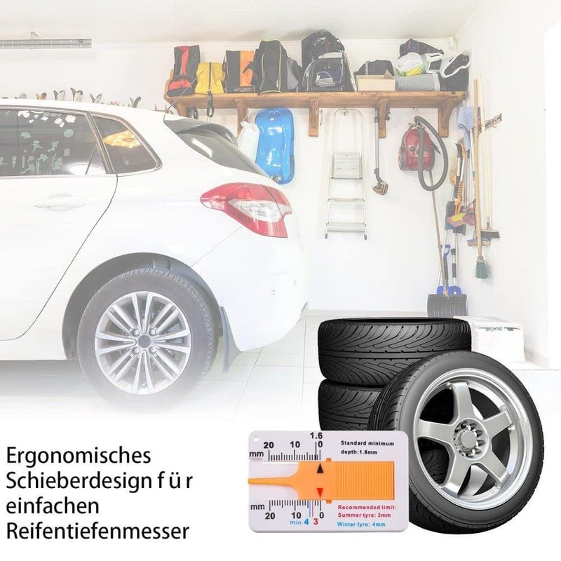 Profi Gumiabroncs Mélységmérő Szett - 4 db, 0-20 mm, Autó és Motor