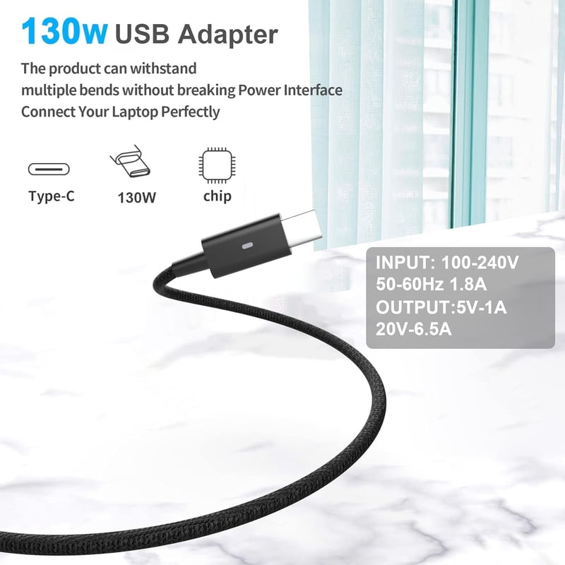 Dell XPS 15 130W USB-C töltő - Kompatibilis 9570/9575 modellekkel