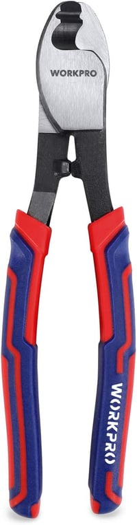 WORKPRO 210 mm-es Kábelvágó Alumínium és Réz Kábelekhez - Króm-Vanádium Acél, Puha Markolattal, Egykezes Használatra, 330g 1