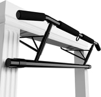 JX FITNESS Ajtókeretbe szerelhető húzódzkodó rúd csúszásmentes fogantyúval - black 1