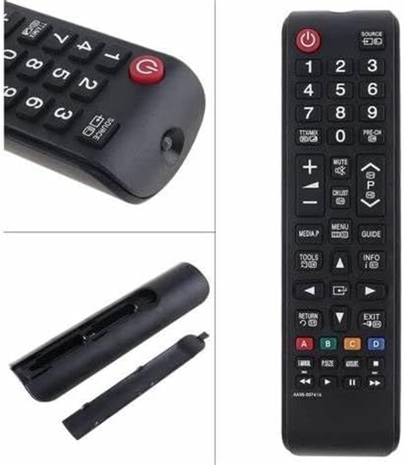 FOXRMT Univerzális Samsung TV Távirányító - Kompatibilis LED Smart TV Modellekkel AA59-00741A BN59-01175N BN59-01199F - 10m Hatótáv