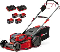 Einhell GP-CM 36/52 S Li BL Akkumulátoros Fűnyíró, 36V, 52cm Vágásszélesség, Kefementes Motor, 65L Gyűjtőkosár, Kerékhajtás, 4db 5.2Ah Akkuv 1