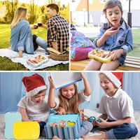 Homtibrm 6 rekeszes lila bento ebéddoboz 920 ml - gyerekeknek és felnőtteknek 6