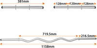 WINNOW Curl Bar Súlyzókészlet - 1" Súlytárcsákhoz Kompatibilis Edzőrúd Szett Bicepsz, Tricepsz Edzéshez, Guggoláshoz és Csípőemeléshez 7