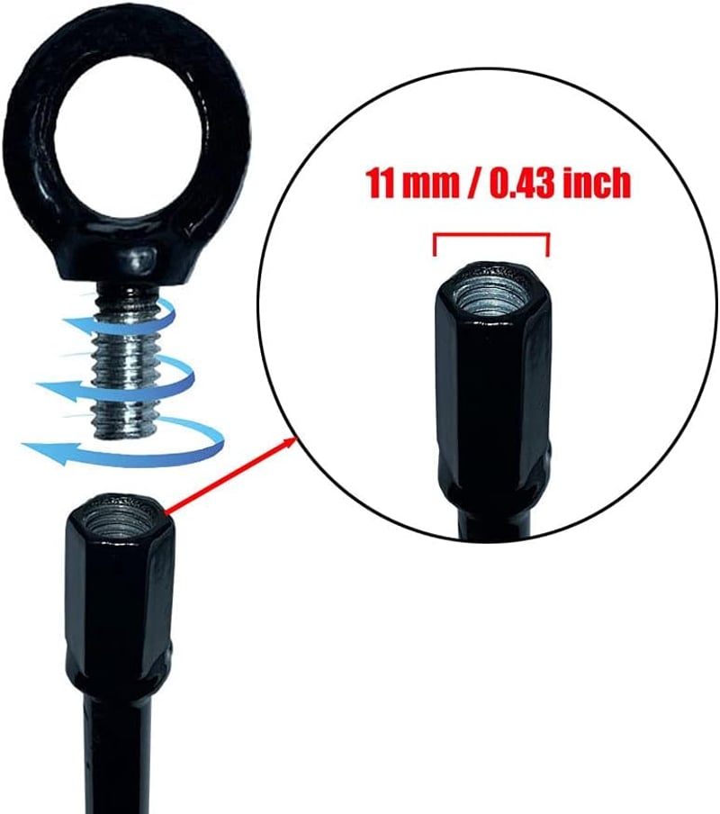 Jayzod Trambulin Rögzítő Készlet - 38 cm Spirál Talajhorgony Szett 4 db, Fúróval Telepíthető, Erős Szél Ellen, Fém Hintákhoz, Fekete