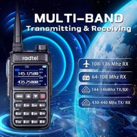 Radtel RT-890 Kétsávos Színes LCD-s Walkie-Talkie Rádióamatőröknek, Légisáv Vétellel 2