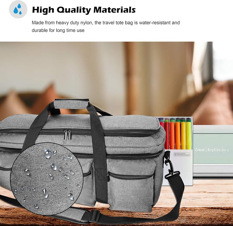 ProCase táska Cricut Maker 3 és Explore 3 plottergépekhez - Szürke, strapabíró hordtáska