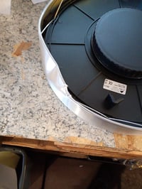 Ceas de perete pentru exterior Alba HOREXTRA R, radiocontrolat, rezistent la apă, metal și sticlă, 35,5 cm, automat — ramă îndoită (stare: vezi a 2-a imagine) 2