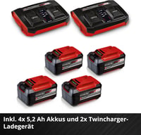 Einhell GP-CM 36/52 S Li BL Akkumulátoros Fűnyíró, 36V, 52cm Vágásszélesség, Kefementes Motor, 65L Gyűjtőkosár, Kerékhajtás, 4db 5.2Ah Akkuv 6
