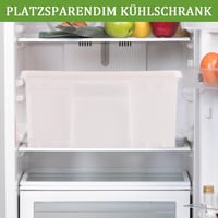 JMIATRY Pizzatészta Érlelő Doboz Szett - 2 db Fehér Műanyag Tároló Fedéllel, 2 Méretben 6