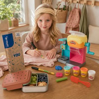 Štartovací balíček do škôlky: 2x textilná fixa + plastelína + desiatový box 1
