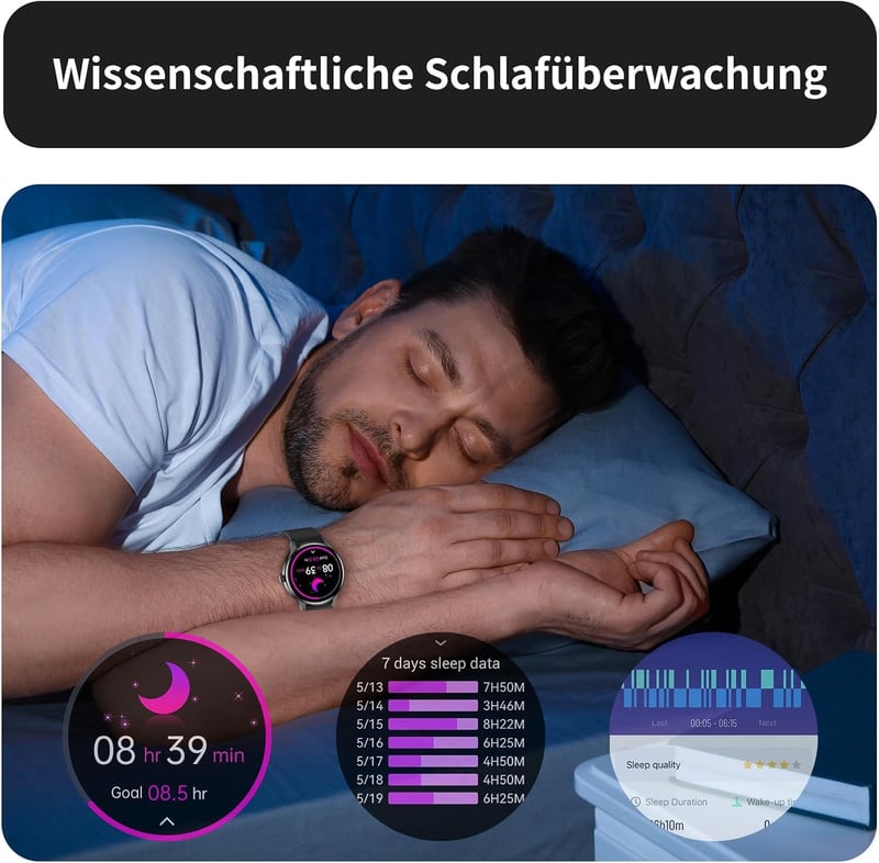 BingoFit AMOLED okosóra telefonos funkcióval, pulzusmérővel és 50+ sportmóddal
