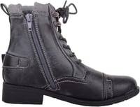 Absolute Footwear Lány Katonai Csizma Cipzárral, Fekete, 39 1/3-as Méret 4
