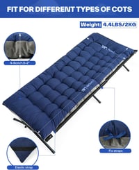 Sportneer 190x71cm-es kempingmatrac  - többfunkciós, 2kg-os tábori fekvőbetét 3