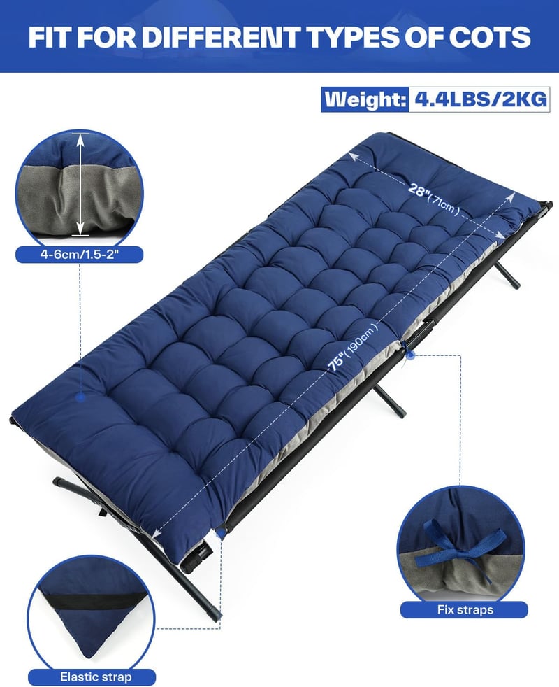 Sportneer 190x71cm-es kempingmatrac  - többfunkciós, 2kg-os tábori fekvőbetét