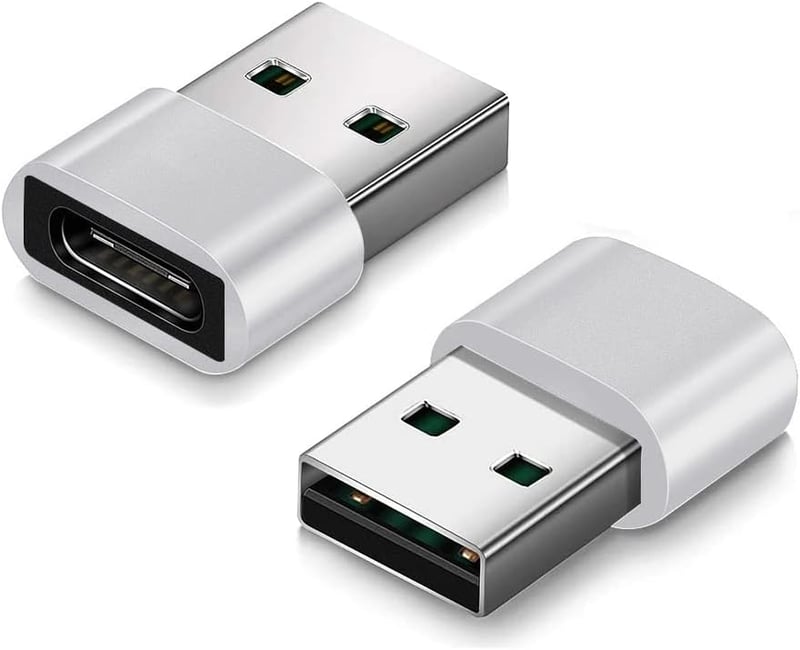 Apple USB-C - USB-A adapter, 2 db, iPhone, iPad, iWatch töltéshez