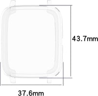 Umidigi Uwatch 3 okosóra képernyővédő fólia - fekete, ID205L és Blackview R3 kompatibilis 2