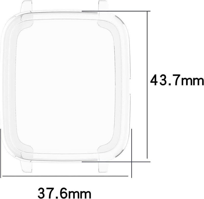 Umidigi Uwatch 3 okosóra képernyővédő fólia - fekete, ID205L és Blackview R3 kompatibilis