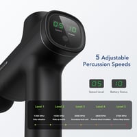 Mebak 5 Masszázspisztoly - 2700 RPM Izomfeszülés Oldó Készülék 6 Fejjel, 5 Sebességgel, Hordtáskával, 2000 mAh Akkumulátorral

AI: Mebak 5 M 7