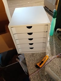 HAN SYSTEMBOX 1450-11 Stolový zásuvkový organizér na dokumenty s 5 zásuvkami, DIN C4 — na jednej zo zásuviek je odlomený malý kúsok (stav: pozri 2. obrázok) 3