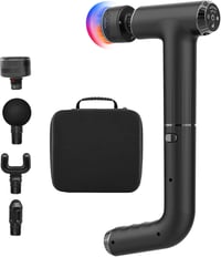 Emicool 2-in-1 Masszázspisztoly Meleg-Hideg Funkcióval, Hosszabbított Nyéllel - Izomfájdalom Enyhítő, 5 Sebességes, Hordozható Mély Szöveti  1