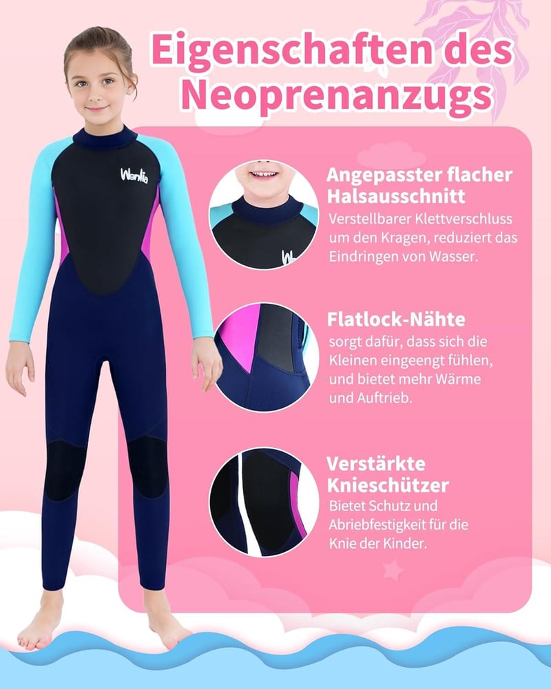 Gyerek Neoprén Búvárruha UV50+ Védelemmel, XL - Úszáshoz is, Bontott