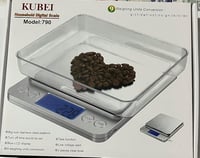 KUBEI 5kg-os USB-s digitális konyhai mérleg, 0,1g pontosság, rozsdamentes acél 8