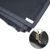 Apalus Mágneses Szúnyogháló Ajtóra 90x210 cm - Macskabiztos, Erős Mágnesekkel, Tartós Hálós Rovarháló Erkélyajtóra, Fekete 7