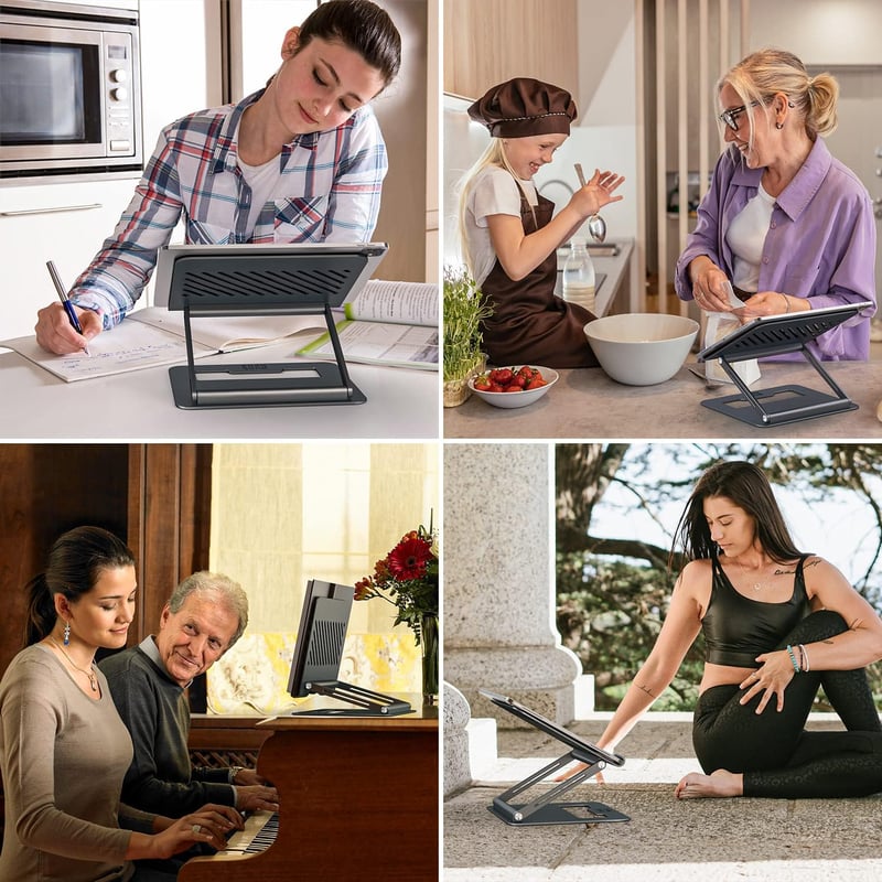 Állítható magasságú és dönthető Minthouz laptopállvány 10-17" MacBook, Dell, Lenovo laptopokhoz