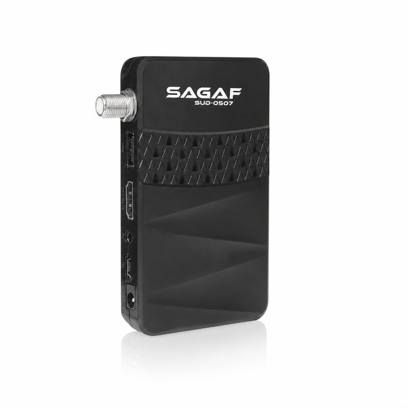 LEYF Sagaf SUD-0507 mini satelitski prijamnik DVB-S2 Full HD 1080p digitalni receiver HDTV USB ARD — bez daljinskog upravljača (stanje: vidi 2. sliku)