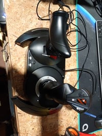 Joystick și manetă de gaze Thrustmaster T.Flight Hotas X, controller pentru simulatoare de zbor, compatibil PC și PlayStation 3, stare utilizată 2