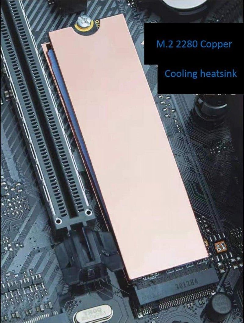 Easycargo M.2 SSD réz hűtőborda készlet, dupla csomag, hőelvezetést javító