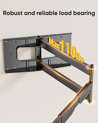 FORGING MOUNT Dönthető-Forgatható TV Fali Tartó 42-86" Képernyőkhöz, 109 cm Extra Hosszú Karral, 50 kg Teherbírással, Lapos/Ívelt TV-hez, VE 6
